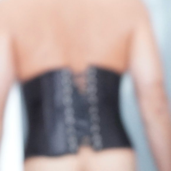 SHEIN Black Corset-Style Shirt - Picture 5 of 5